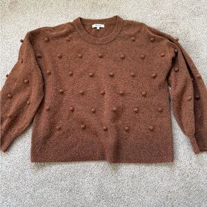Madewell Rust Bobble Sweater